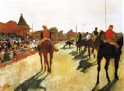 Edgar Degas Race Horses before the Stands France oil painting artist